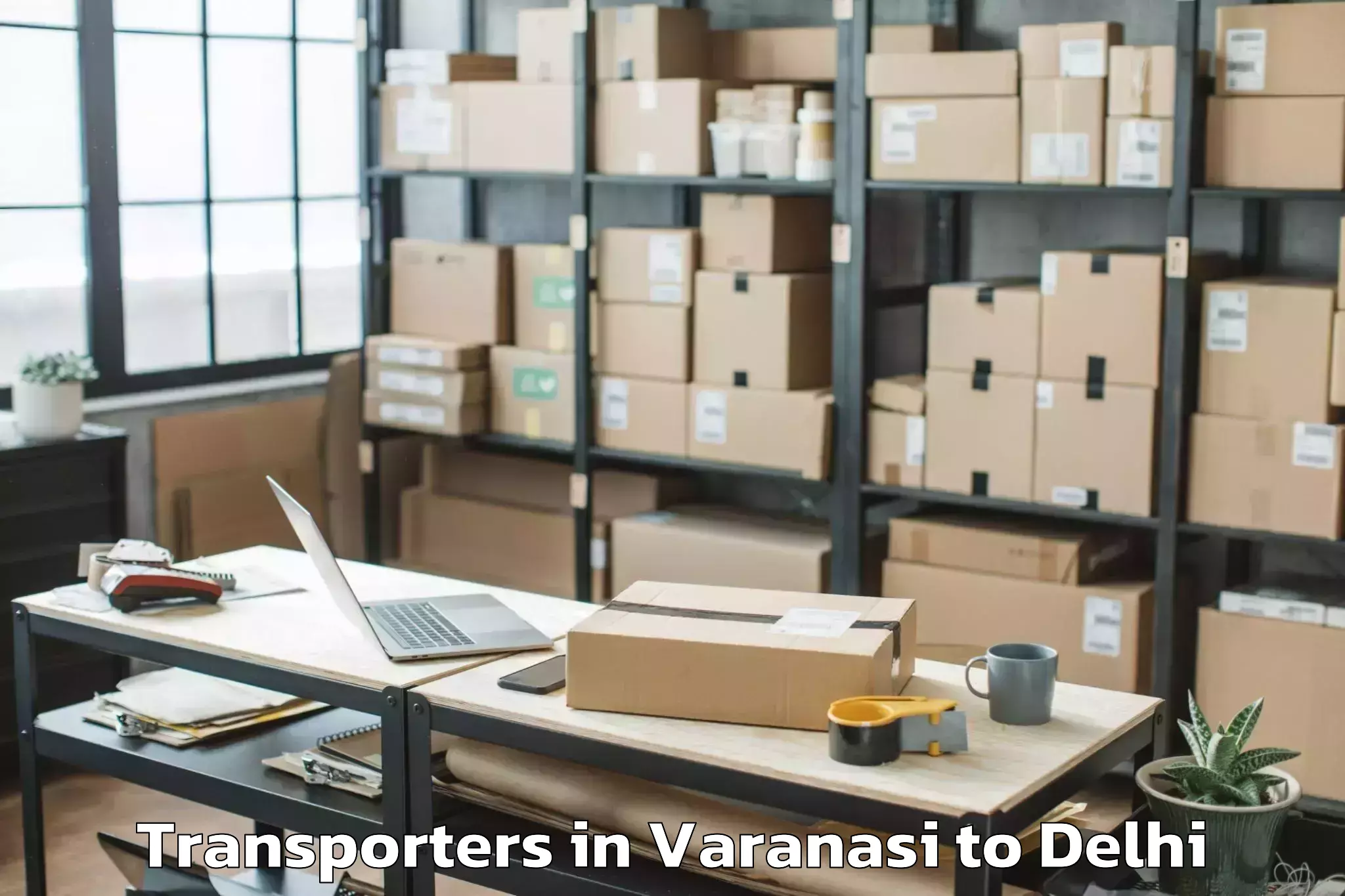 Trusted Varanasi to Dlf Avenue Mall Transporters